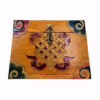 Caja tibetana triangular pintada a mano.