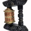 Rueda oración de cobre y madera