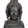Busto de Buda tallado en madera